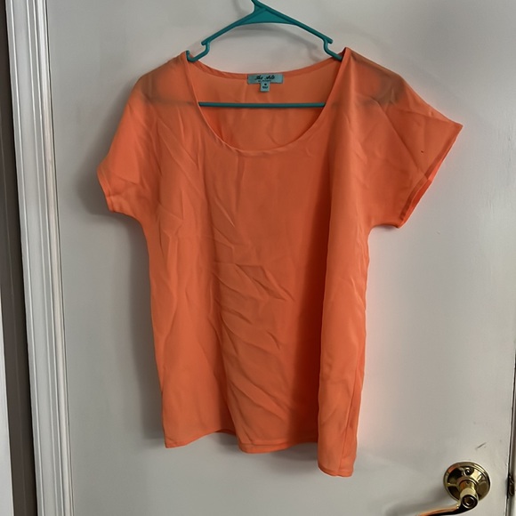 The Arte by Zenana peach Short Sleeve Blouse - Picture 6 of 7